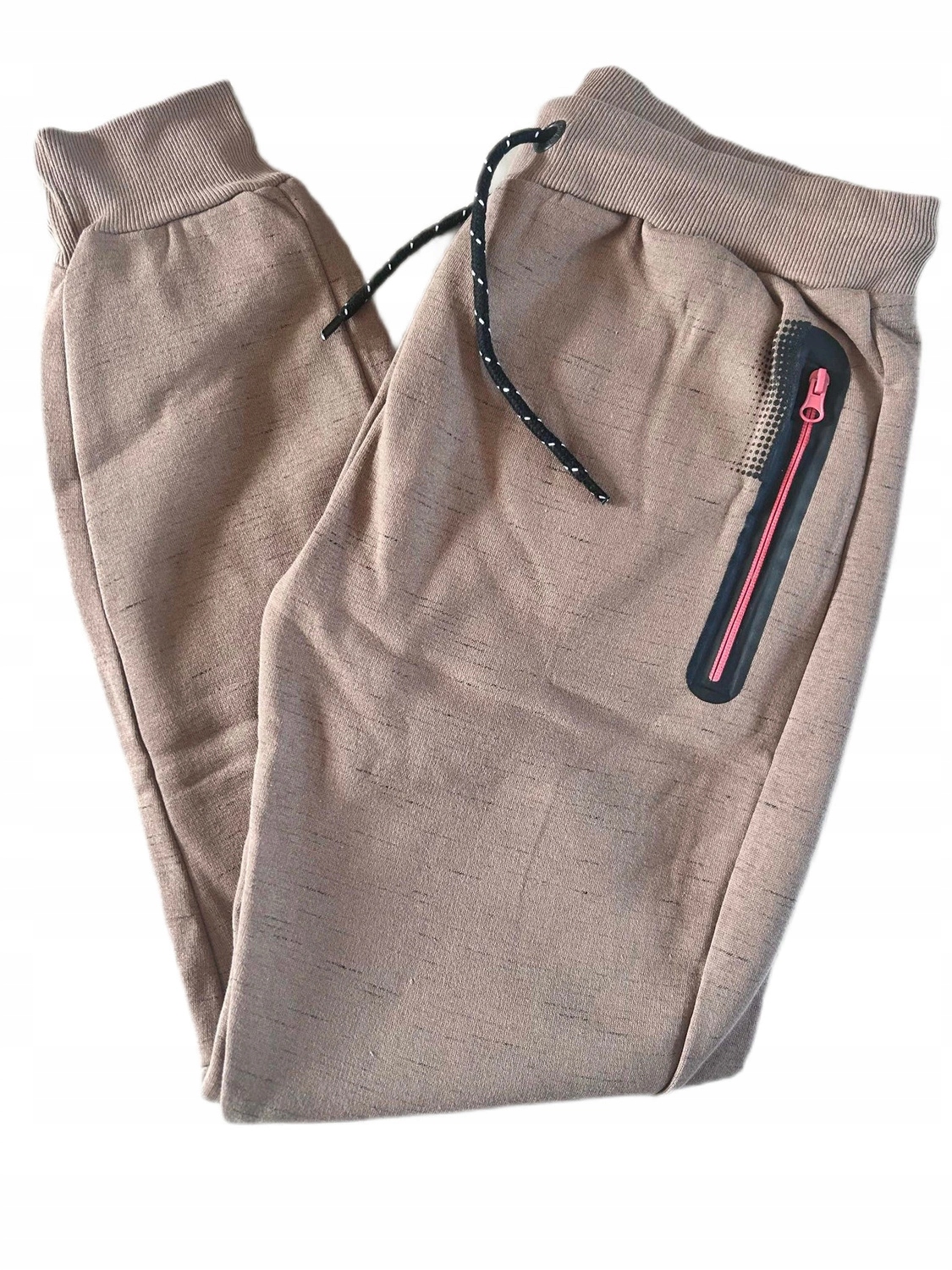 Kalhoty Canadian Peak teplákové joggery hnědé pohodlné bavlněné zateplené XXL