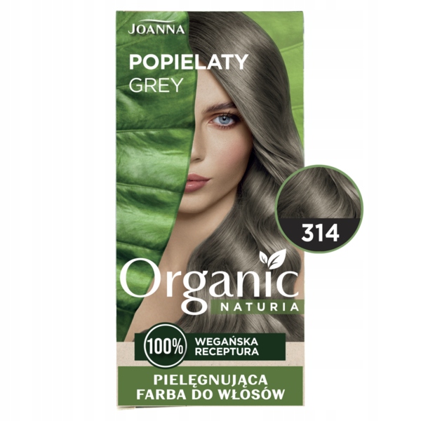 

Joanna Naturia Vegan Farba do włosów 314 Popielaty