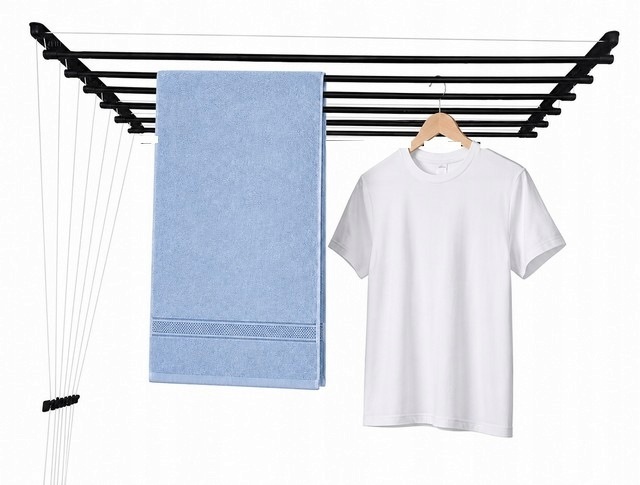 Sušák Stropní Koupelna Balkon 120cm 6pr Černá