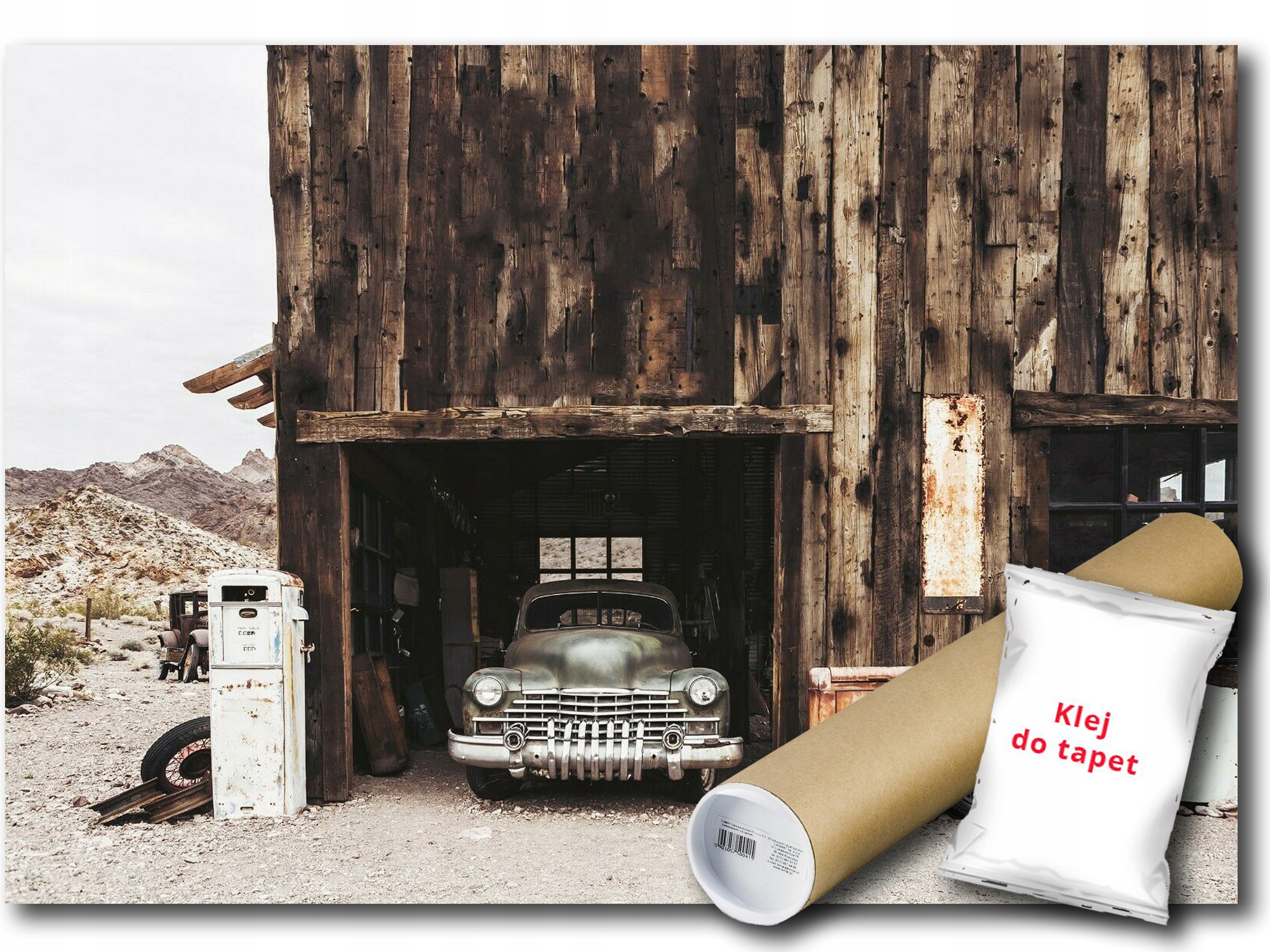 Vinylová fototapeta auto oldtimer garáž 208x146