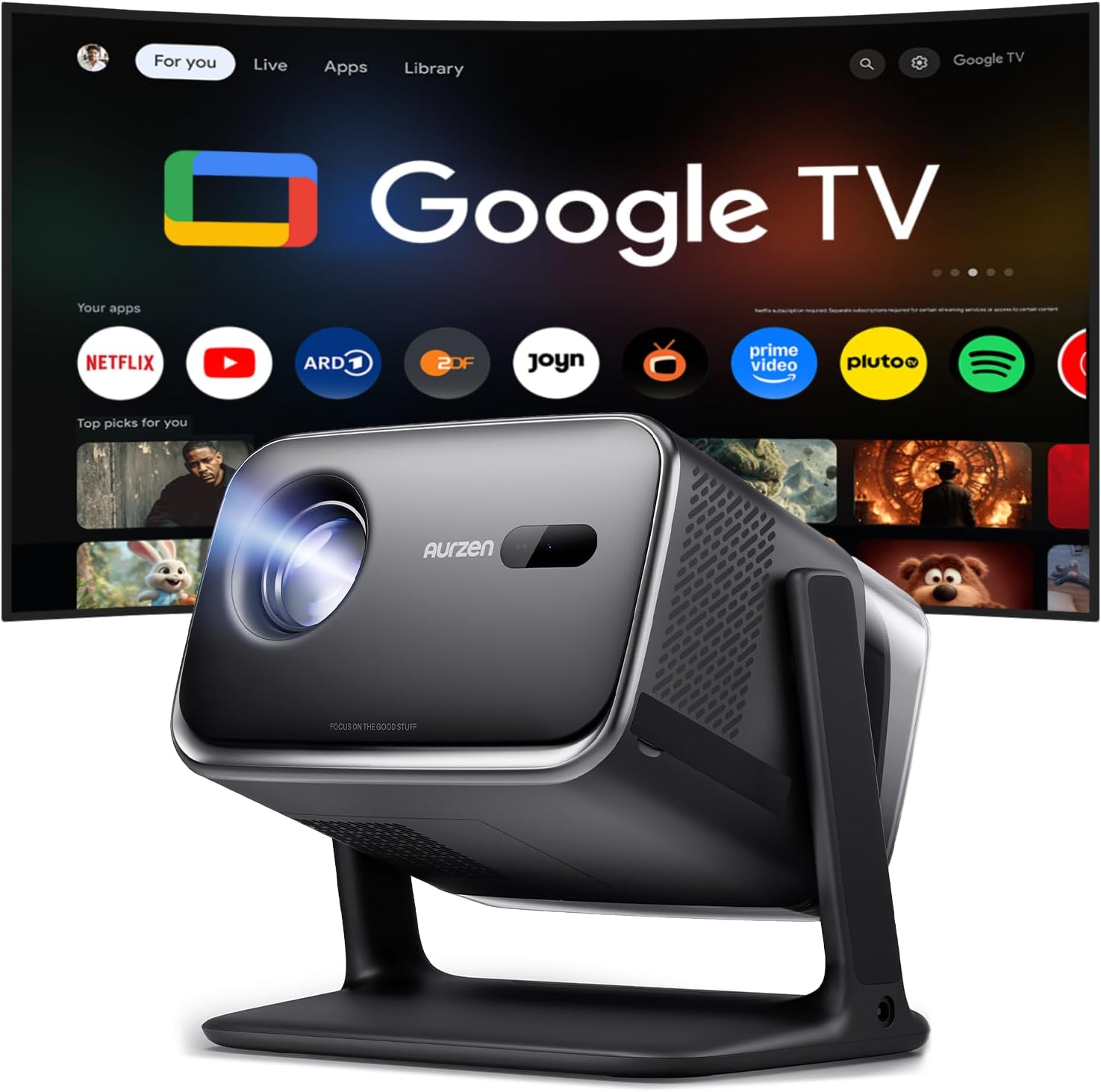 Projektor Kina Domowego 500ANSI Do Ogrodu Kina Hd Mini Przenośny