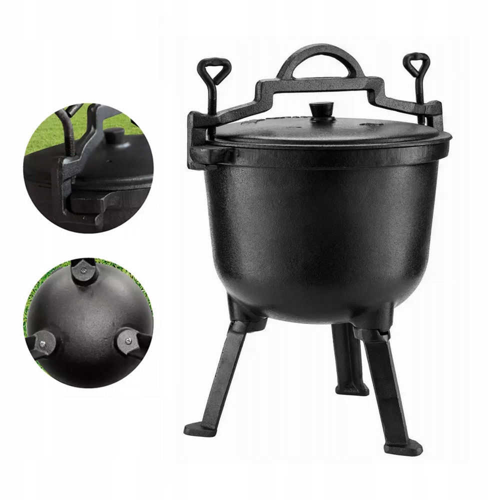 KOCIOŁEK MYŚLIWSKI ŻELIWNY EMALIOWANY 4L KINGHOFF Rodzaj stojący