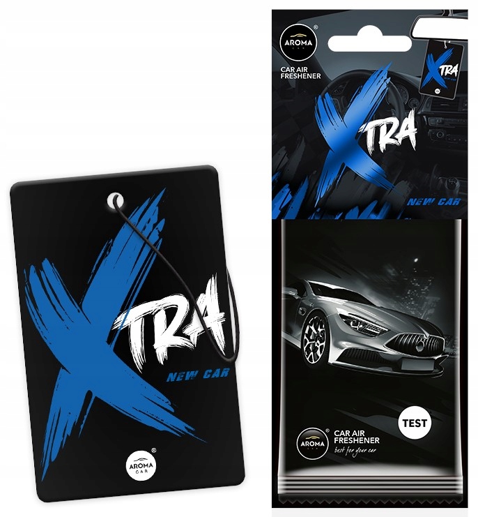 

Aroma Car Xtra New Car Zapach samchodowy zawieszka