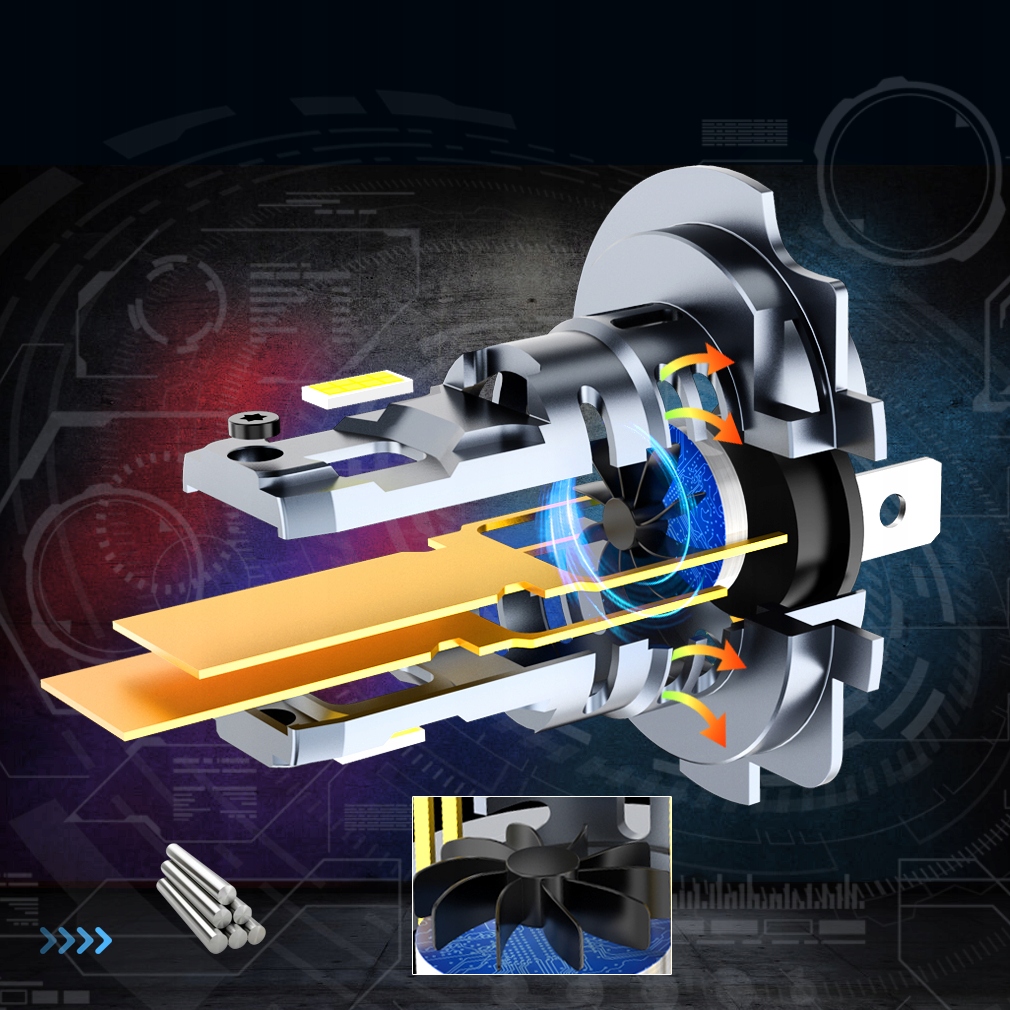 ŻARÓWKI LED H7 XSTORM 1 DO 1 WIĘCEJ ŚWIATŁA CANBUS Typ żarówki H7