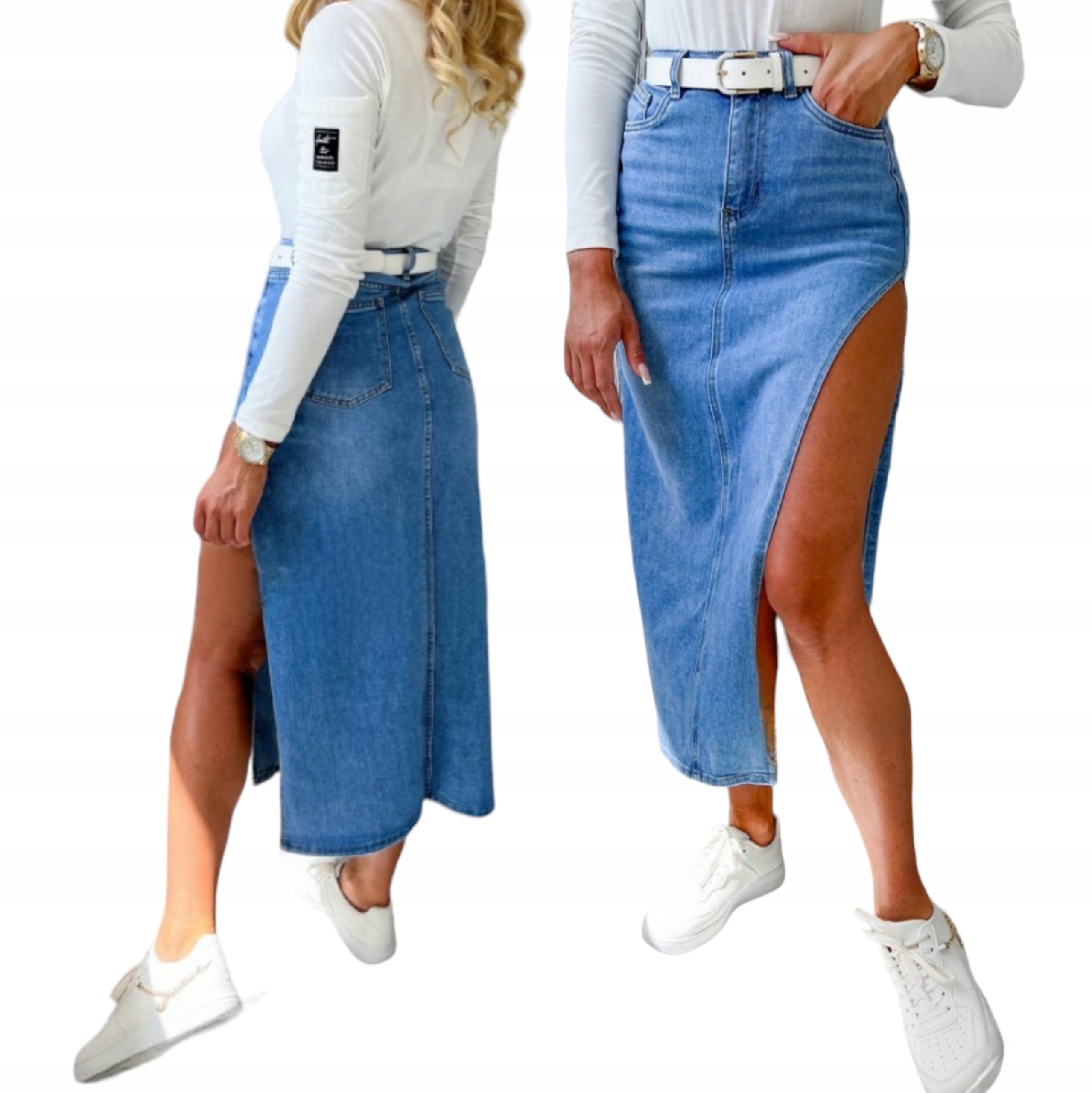 Módní Sukně Maxi S Sexy Výstřihem vel.