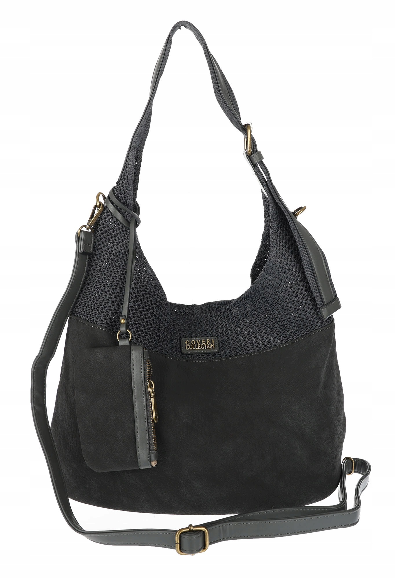Dámská shopper kabelka prostorná, módní do práce, taška, taška CC803 Šedá