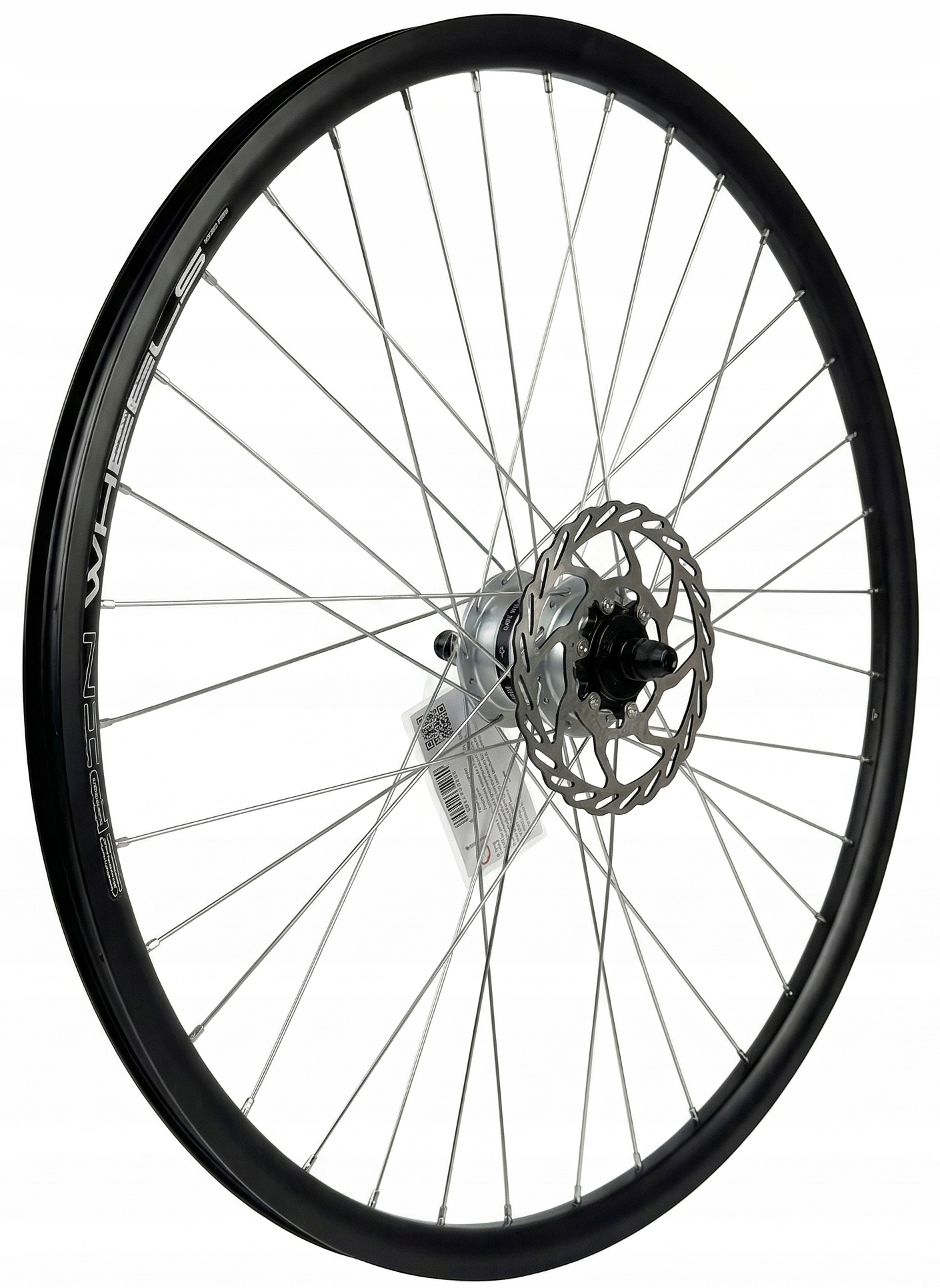 Koło rowerowe przód 28 cali Prądnica Shimano Czarne Tarcza Centerlock 160