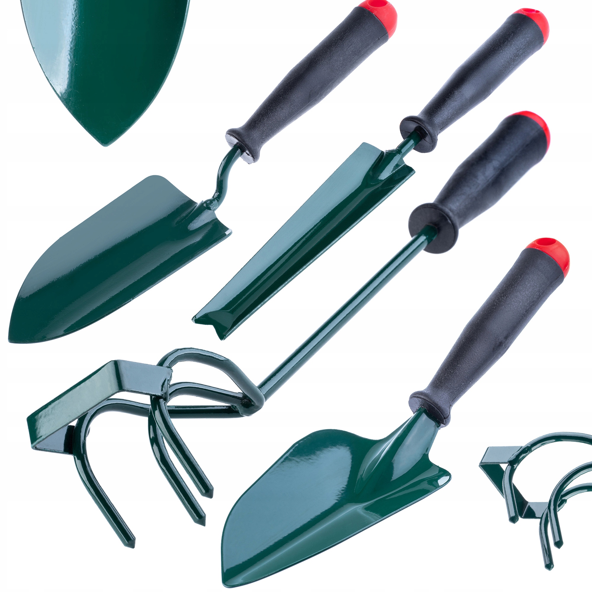ZESTAW NARZĘDZI OGRODOWYCH 4w1 ŁOPATKA WYCINACZ SPULCHNIACZ DO GLEBY KADAX