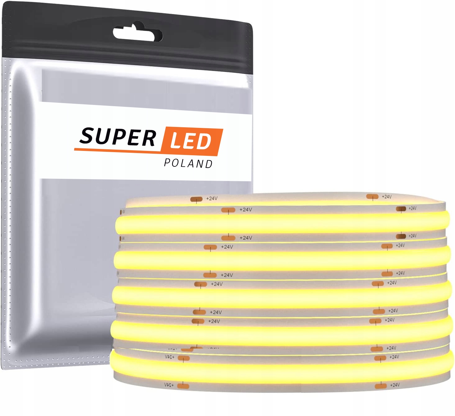 

Taśma Led Cob 5m 12V Mocna Neutralna