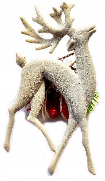 BOMBKI ZAWIESZKI RENIFERY NA CHOINKĘ 2szt EAN (GTIN) 5907719440767