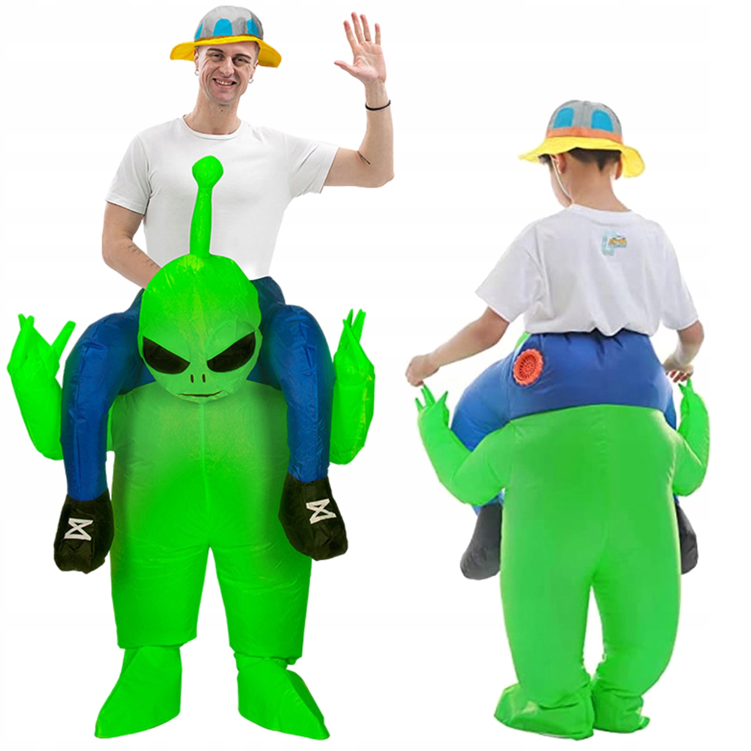 Nafukovací Kostým Mimozemšťané Převlek Alien Kostým Na Halloween 155-190 CM