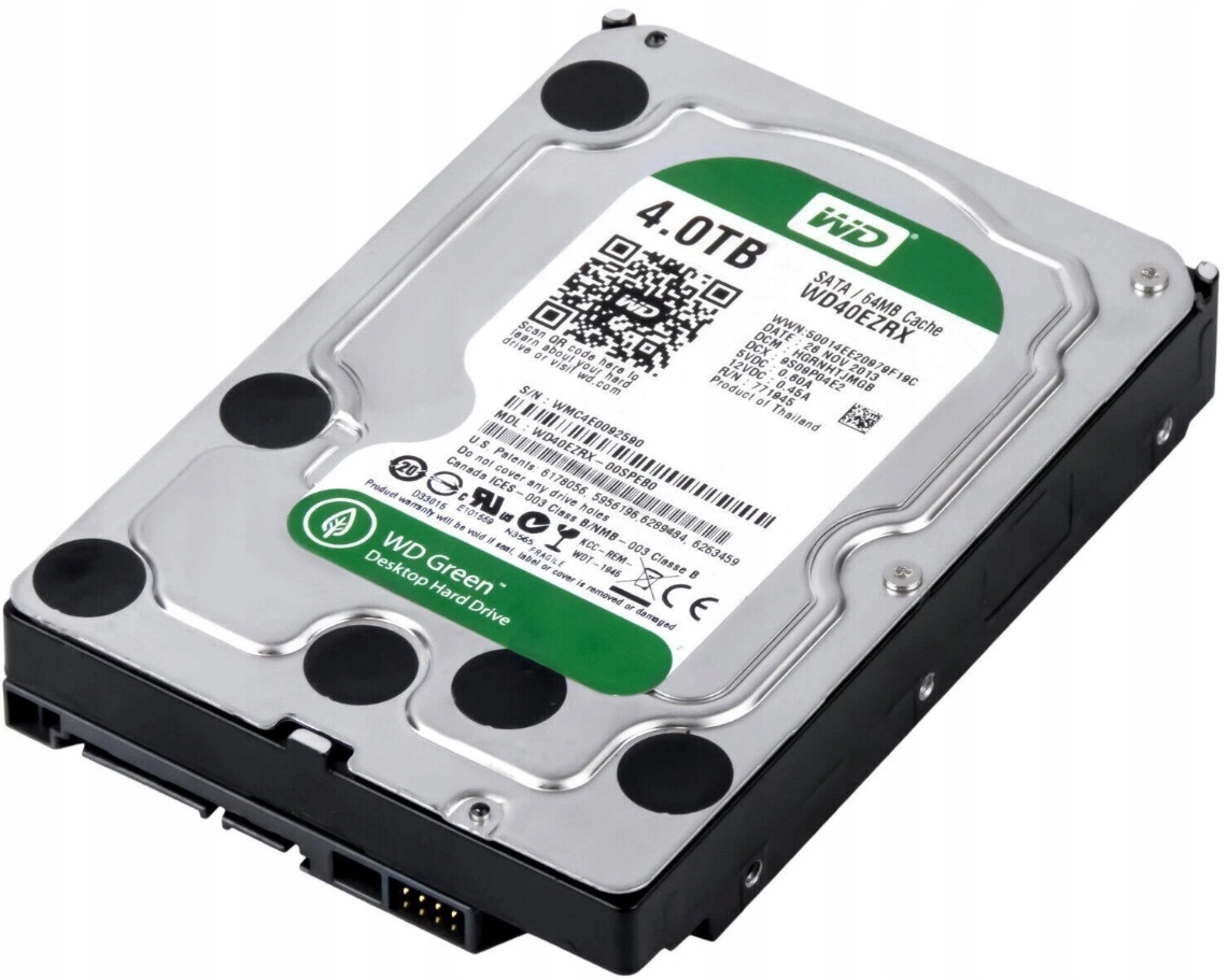 Dysk Wd 4TB WD40EZRX 7,2K 64Mb Cache Sata 3 3,5''