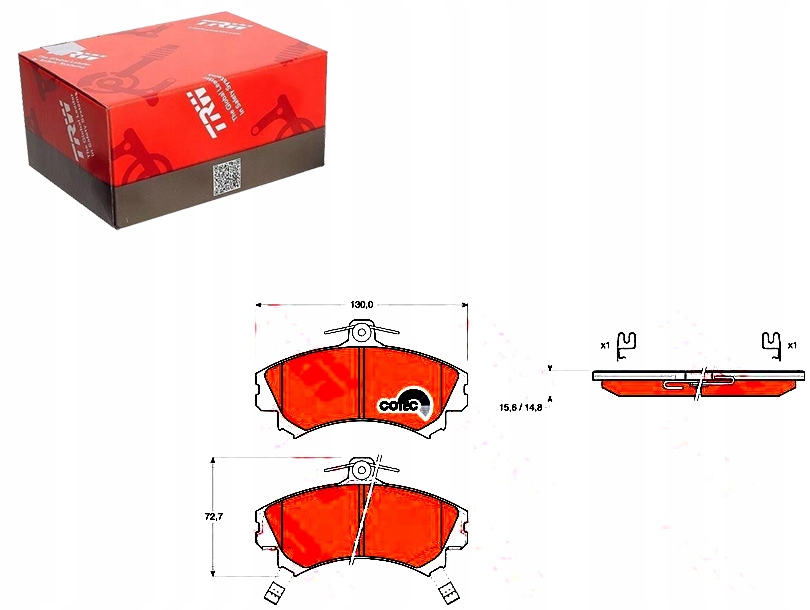 Brzdové Destičky Mitsubishi Přední Spac Trw Asistent Kolize #34