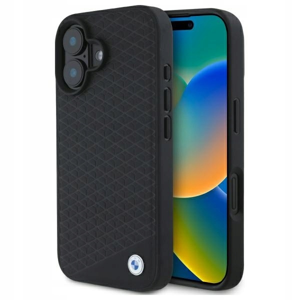 Pouzdro pro Bmw BMHMP16S23RDDK iPhone 16 6.1" černé/black hardcase Sign L