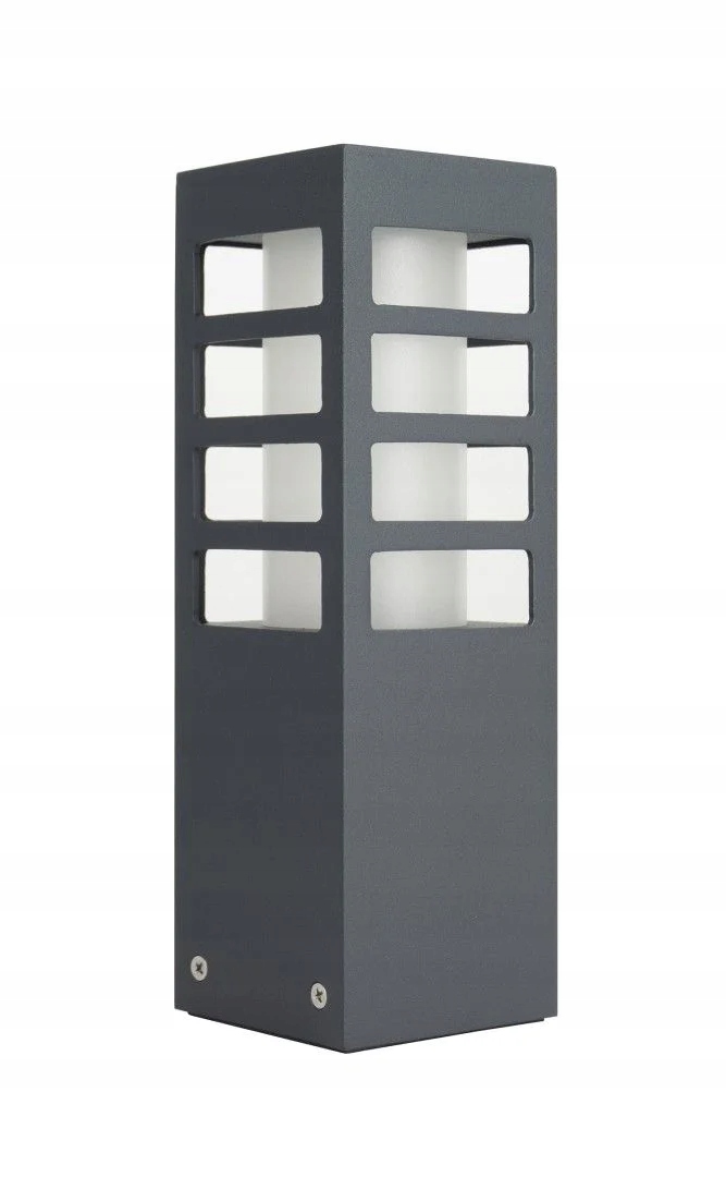 Venkovní zahradní sloupková lampa, tmavě šedá, 25 cm, IP54 Su-ma