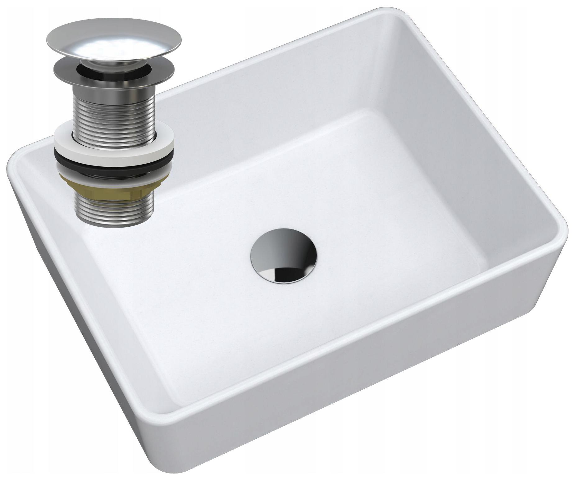 Granitové Umývadlo Na Dosku Chrómový Odtok