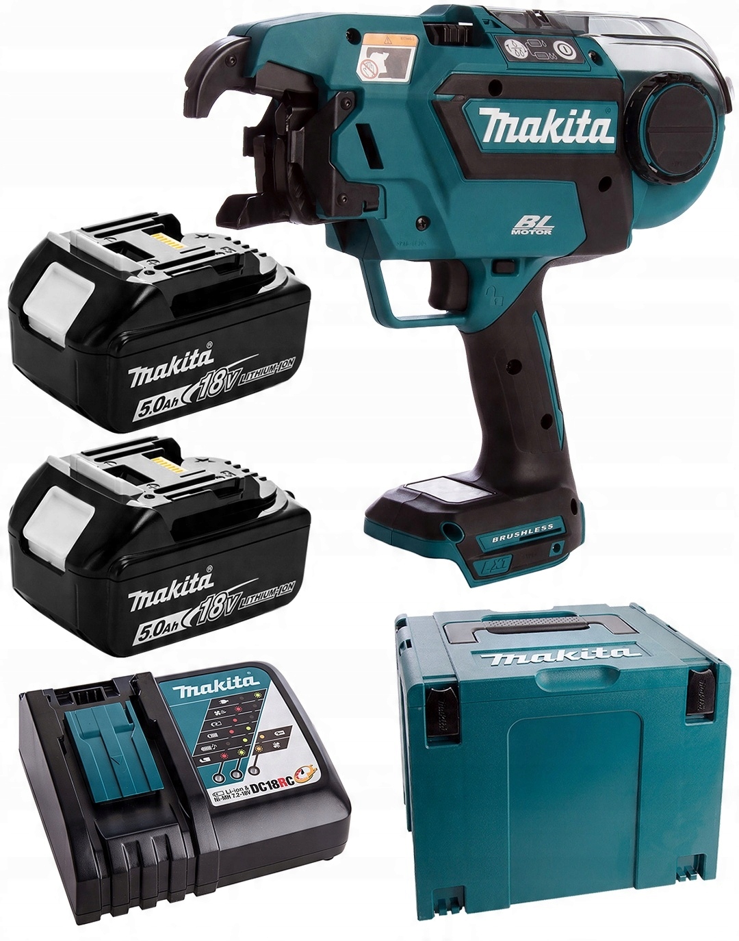 Vazač výztuže 18V 2x5Ah Makita DTR180RTJ Makpac