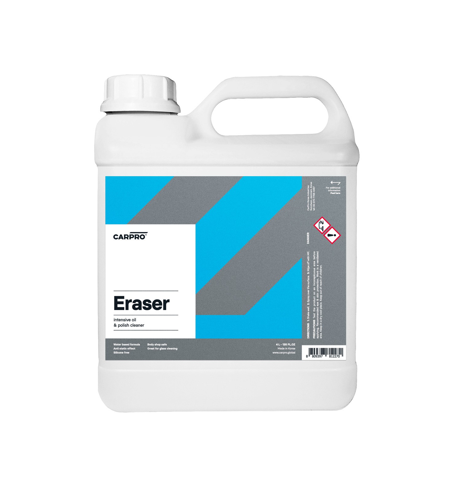 Carpro Eraser odmasťuje lak pred náterom, je účinný, prémiový, objem 4L