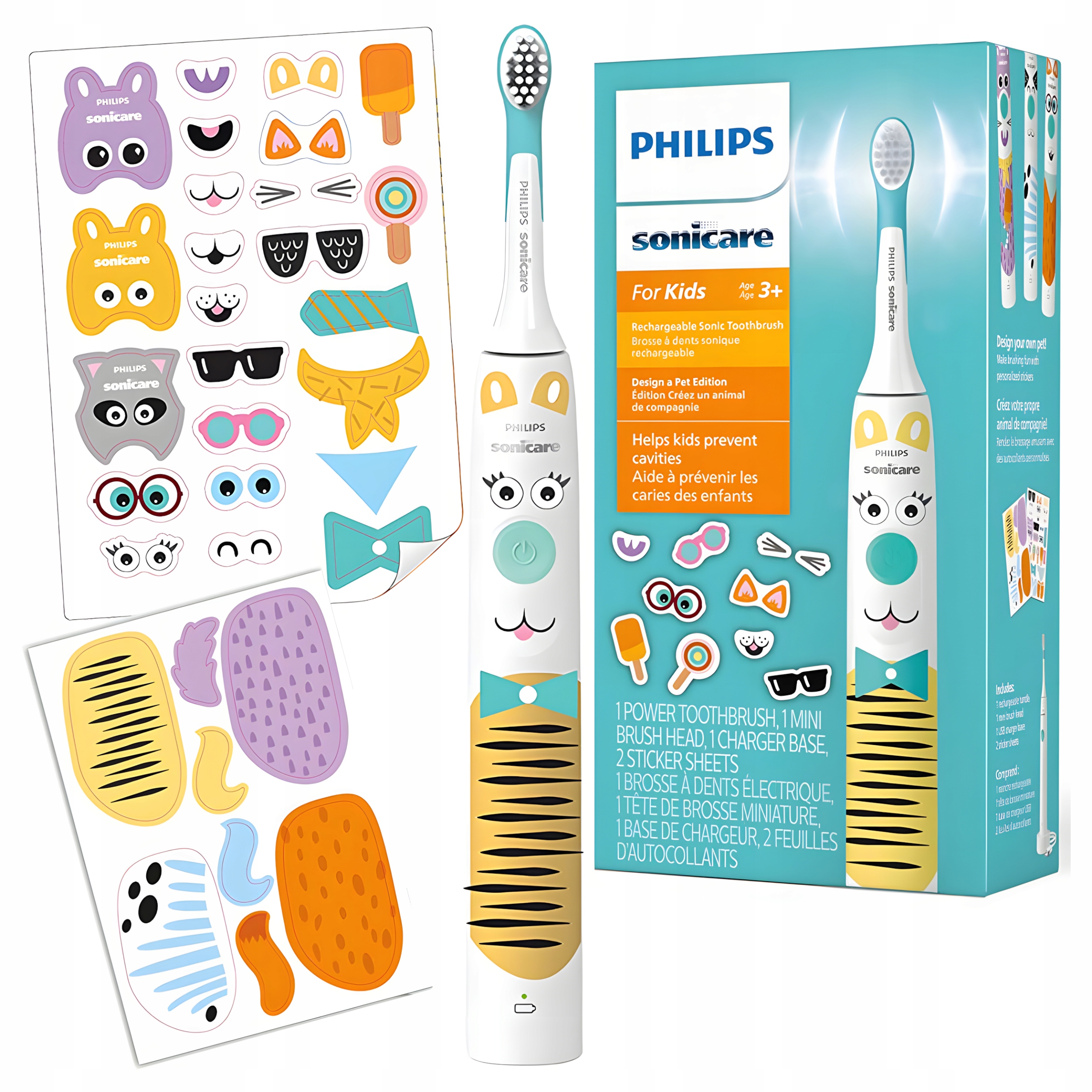 Szczoteczka Soniczna Philips Sonicare dla Dzieci z Naklejkami