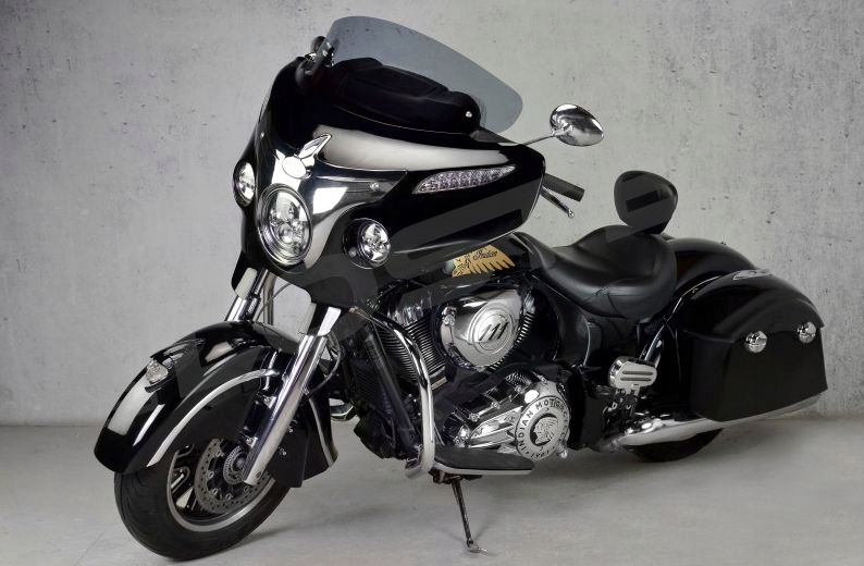 Indian Roadmaster 1900 M II Touring (14-25) Sklo 34 cm/4 mm Tmavý grafit