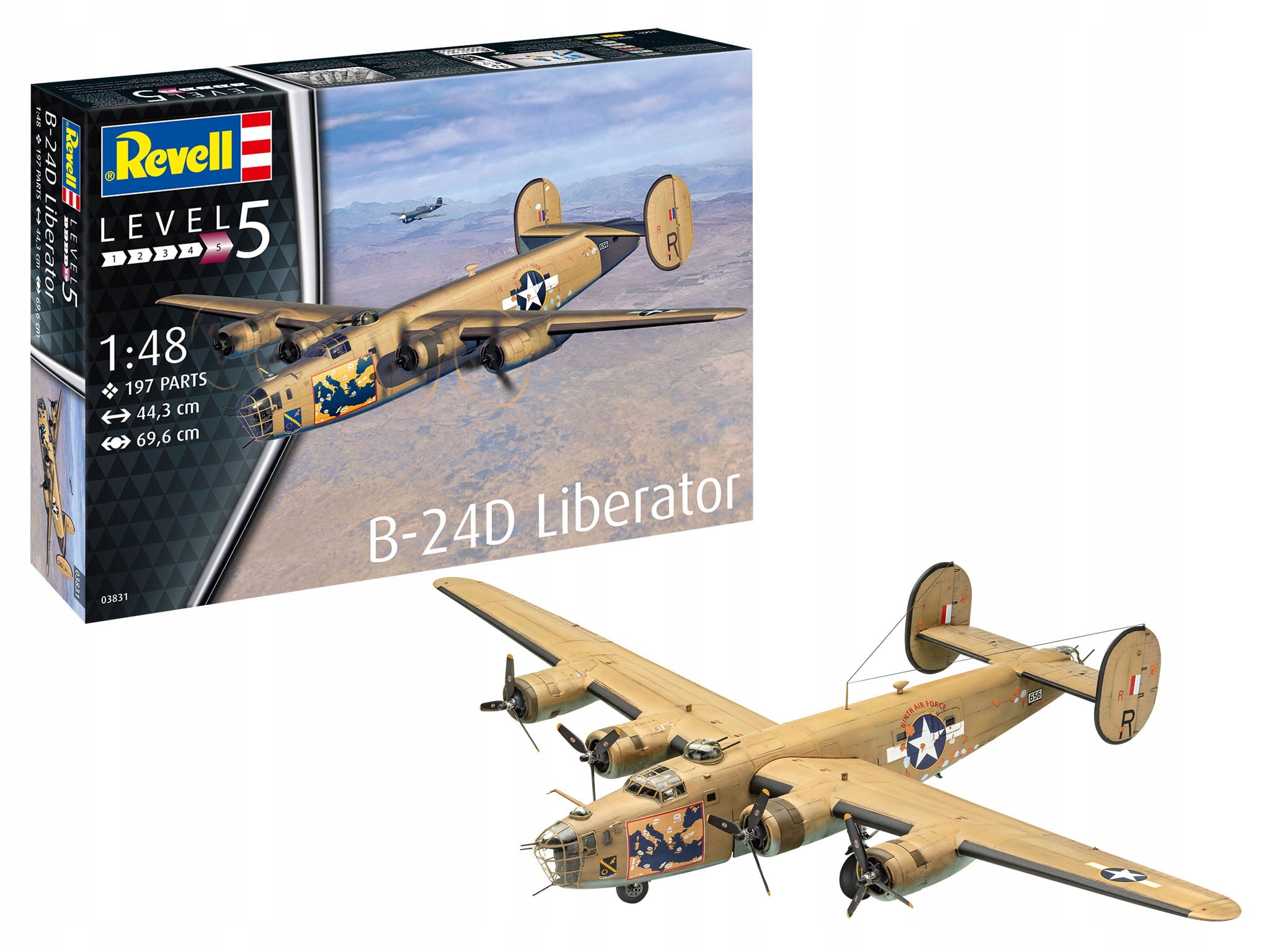 B-24D Liberator Revell 03831 měřítko 1/48