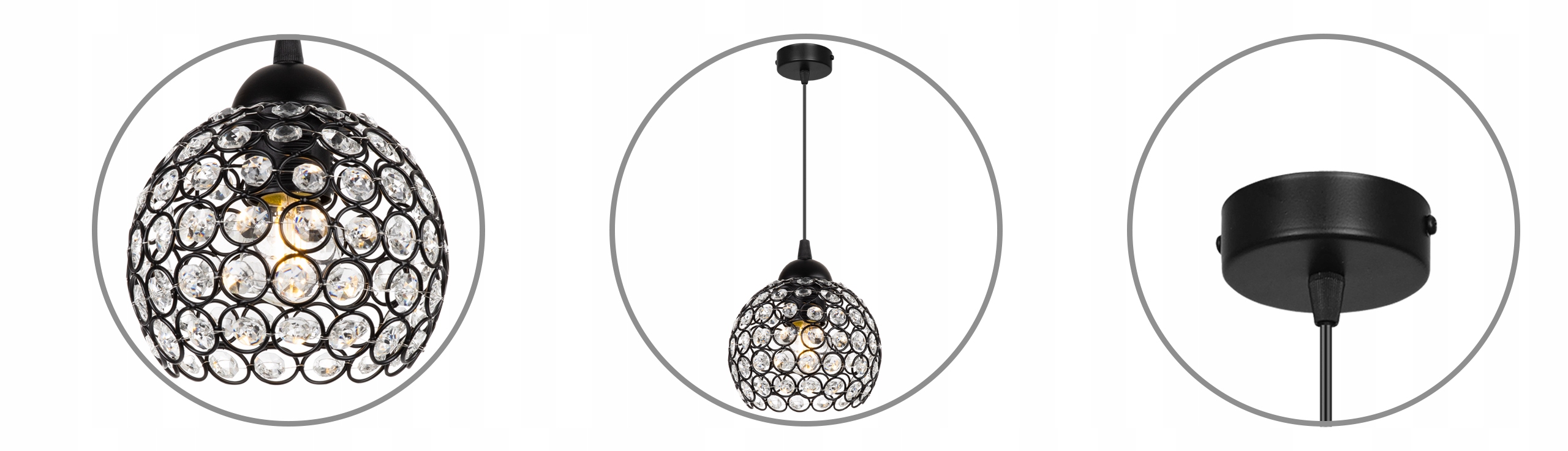 LAMPA WISZĄCA SUFITOWA ŻYRANDOL PLAFON KRYSZTAŁKI Marka Light Home