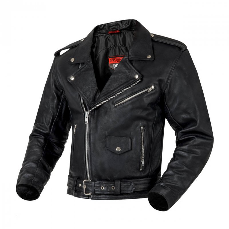 Kožená Bunda Ozone Ramones Black 9XL