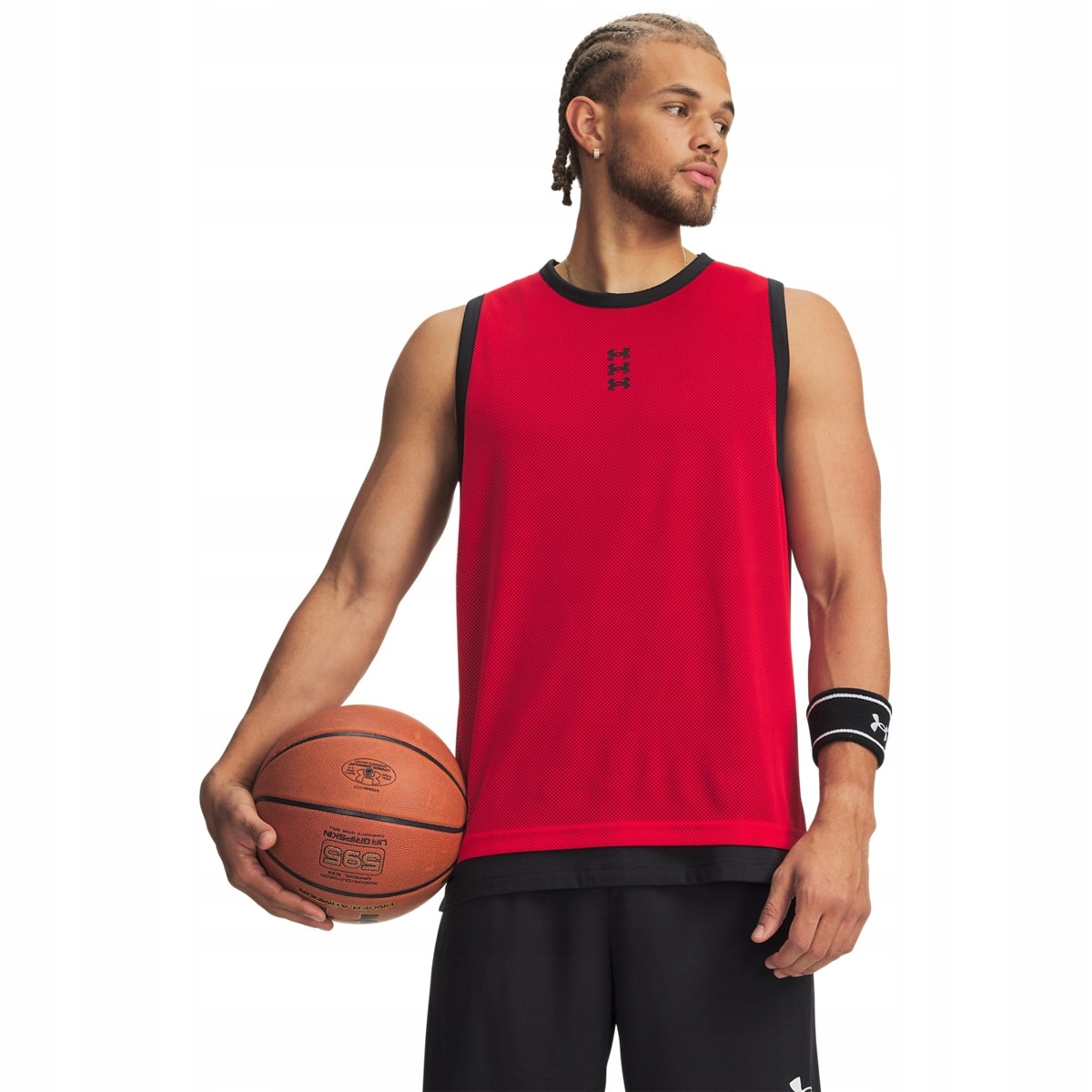 Męski top do koszykówki Under Armour Ua Hoops 695 Tank Czerwony XXL