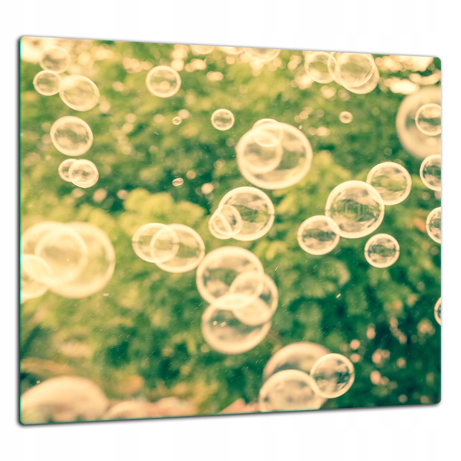 Skleněná Ochranná Deska Panel Lepidlo 65x60 Bubliny