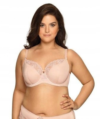 Polovyztužená podprsenka Ava 1921 béžová, elegantní s kosticemi