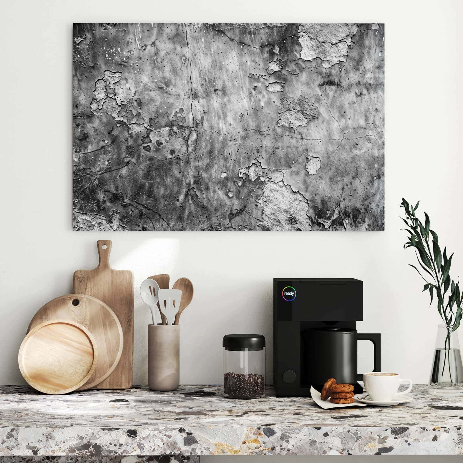 Magnetická tabule Opotřebované Stěna 90 × 60 cm