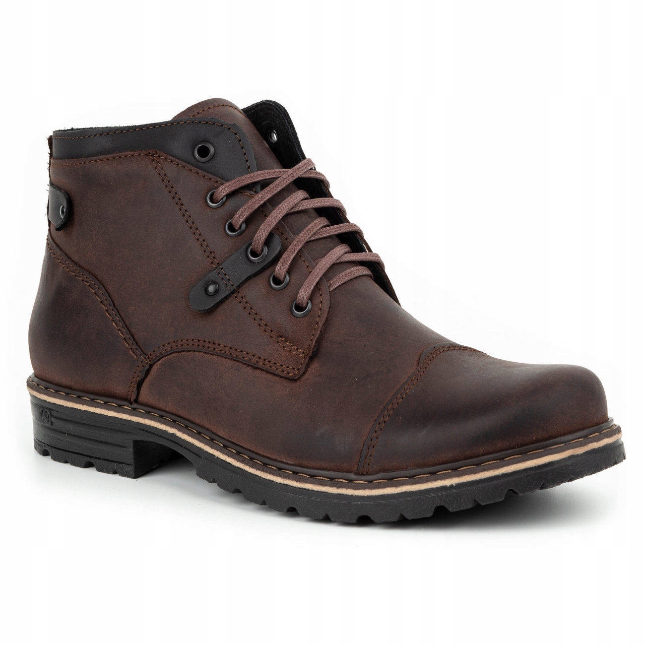 

Buty Ocieplane Zimowe Skóra C15s brązowe 42