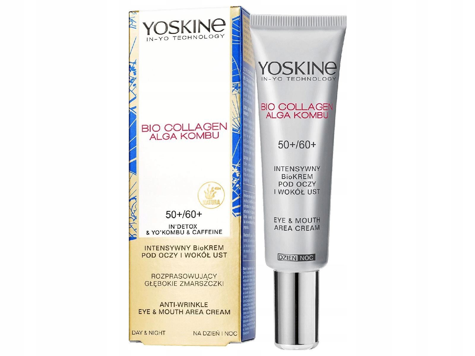 Oční krém Yoskine Bio Kolagen 50+/60+ proti stárnutí 15 ml