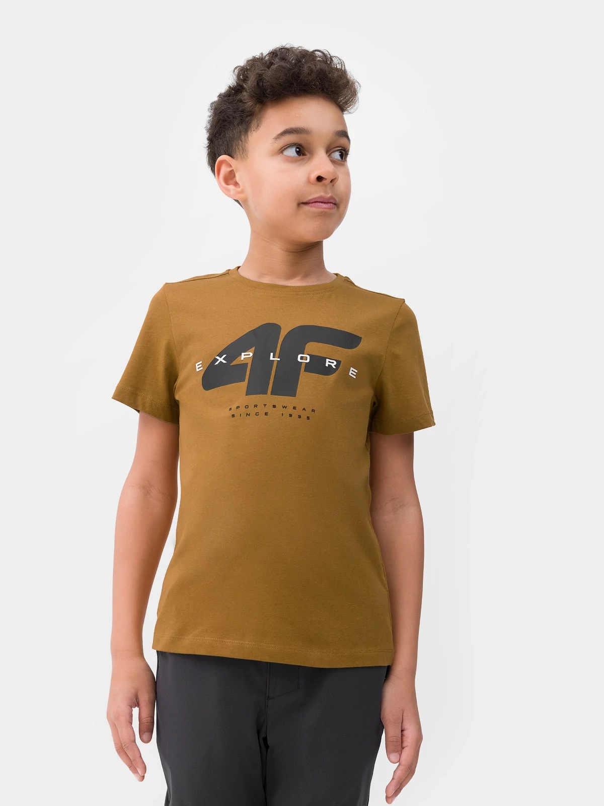 KOSZULKA CHŁOPIĘCA 4F T-SHIRT BAWEŁNA 140