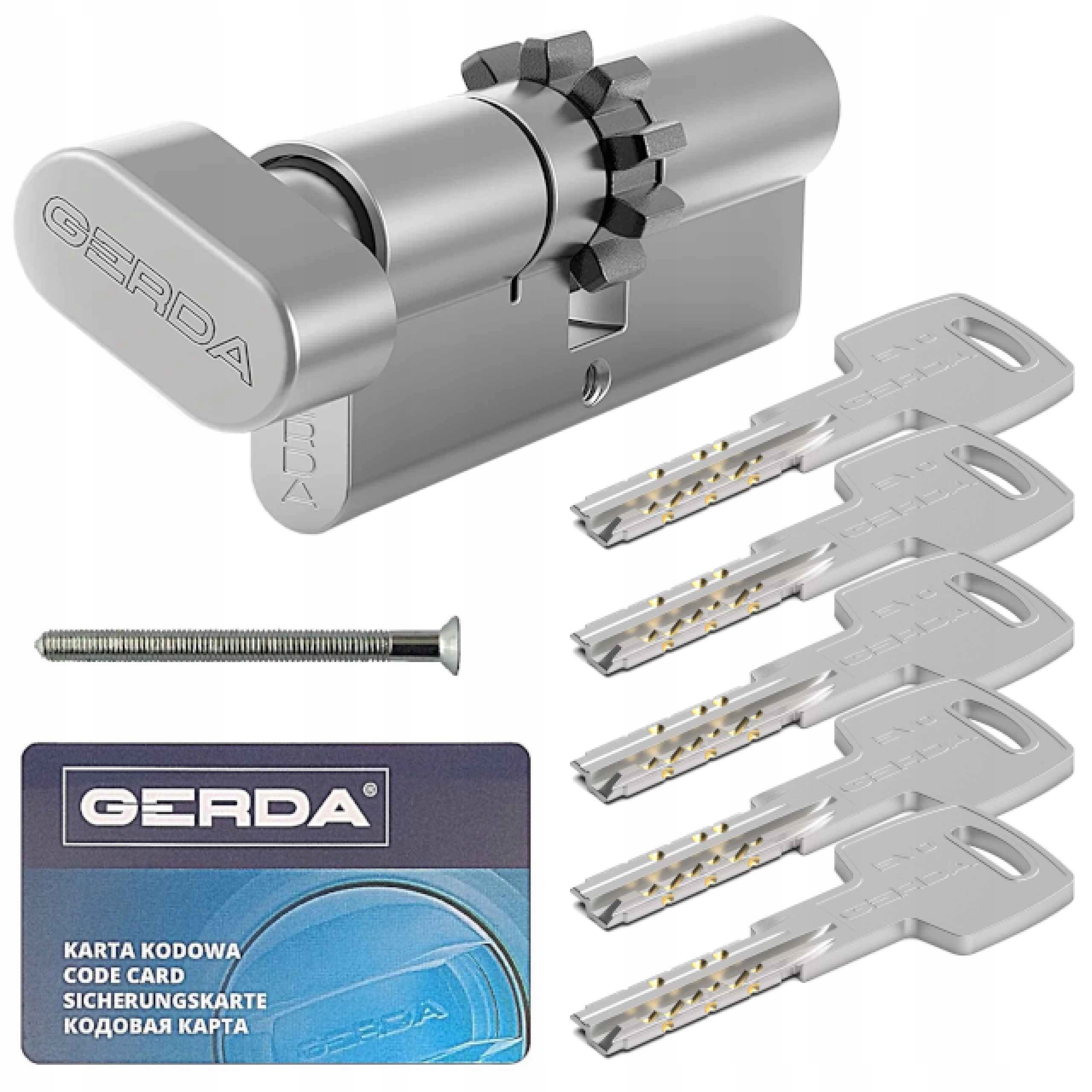 vložka Gerda Evo G35/50Z s knoflíkem a ozubeným kolem z niklu