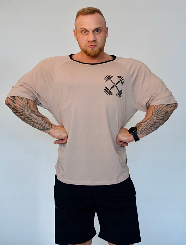 Rag Top HANTLE Legalna Sztanga beż XXXL siłownia