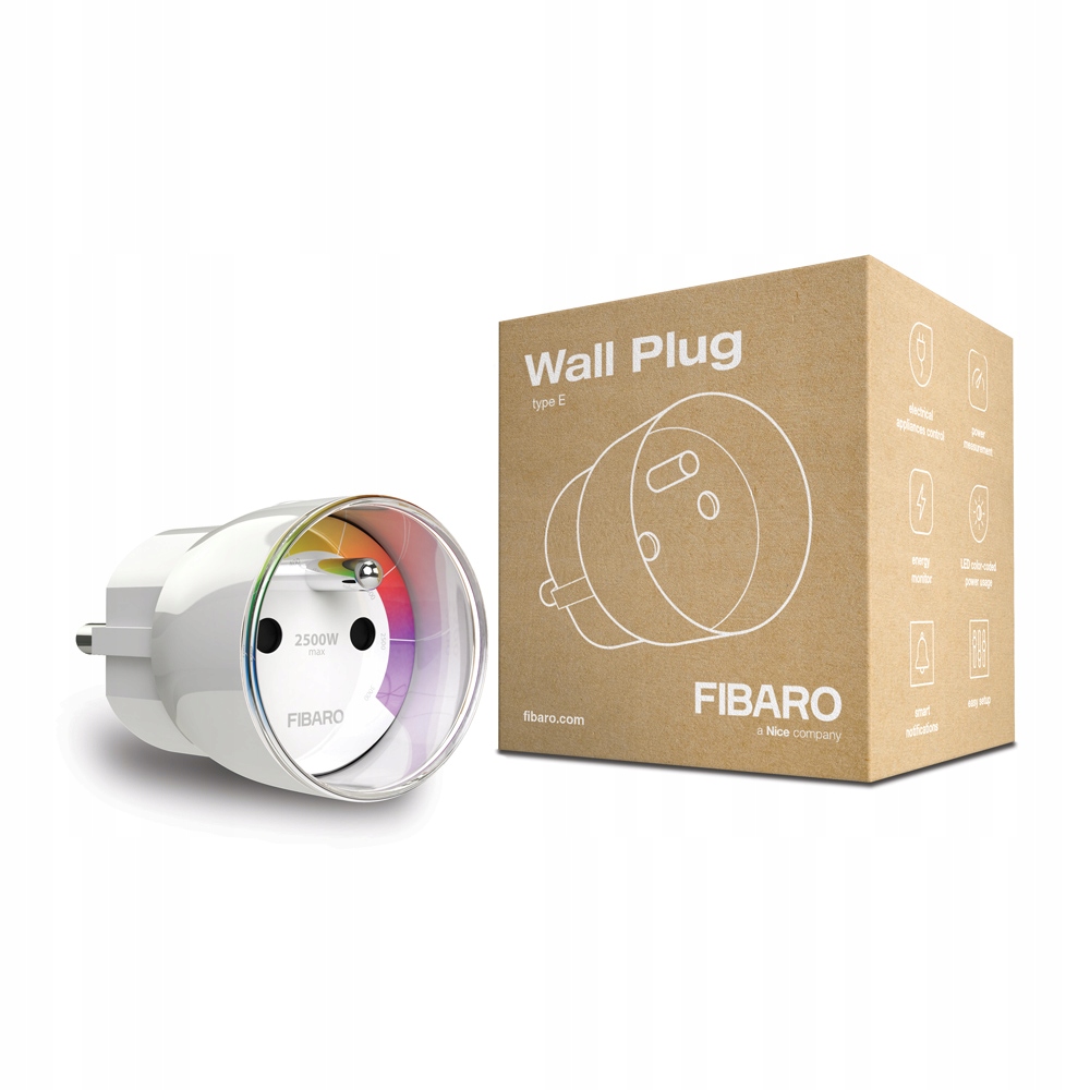 FIBARO Wall Plug Z-Wave Plus Gniazdo Typ E