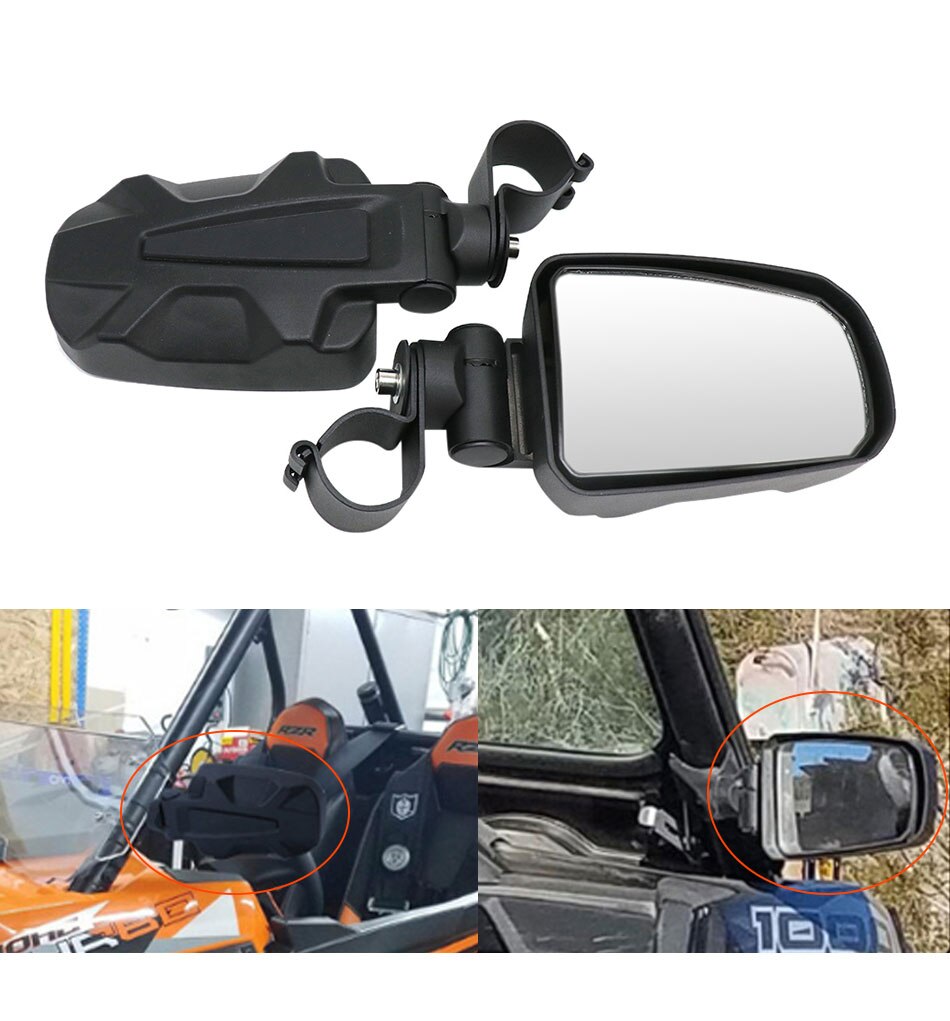 Univerzálne spätné zrkadlá Utv komplet ľavé a pravé s upevnením 2"