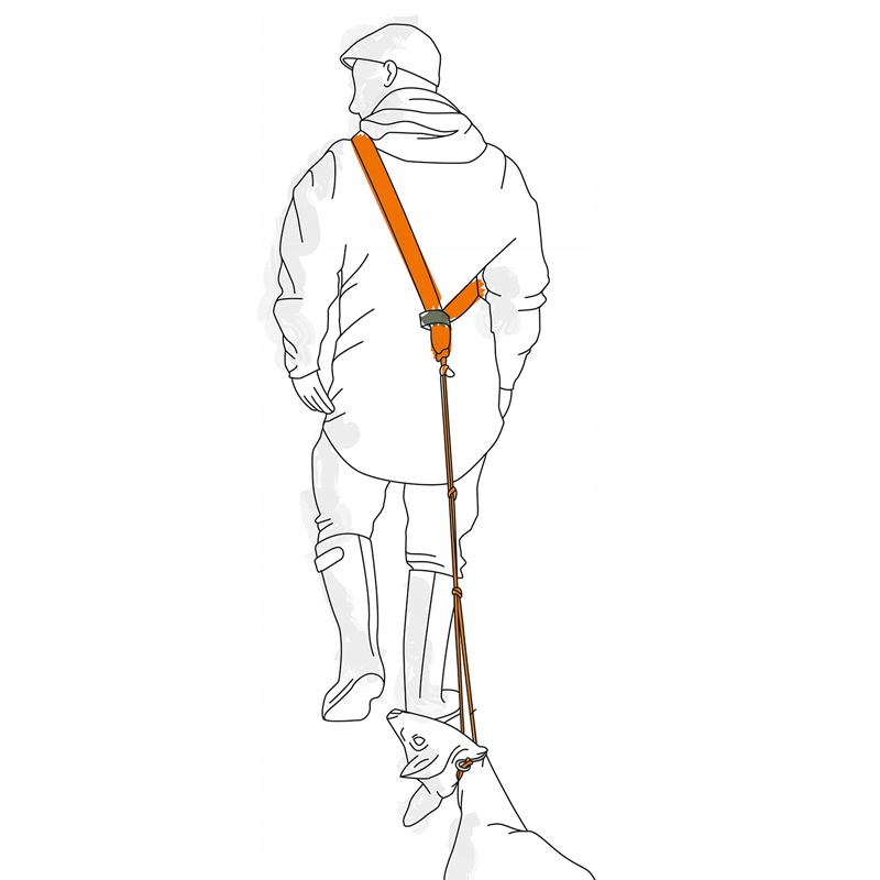 Lovecký pás s lanom na ťahanie zveri, pás na ťahanie, háčik Landig