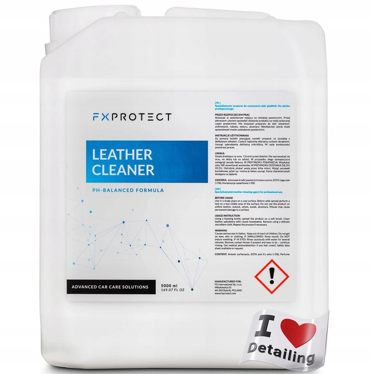 FX PROTECT Leather Cleaner для очистки кожи 5L