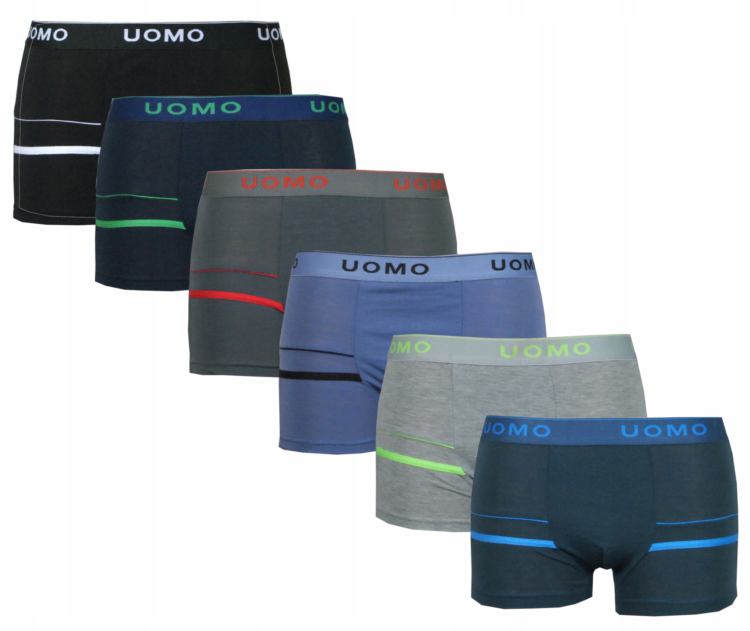 

6x Bokserki męskie Uomo bawełna XXL