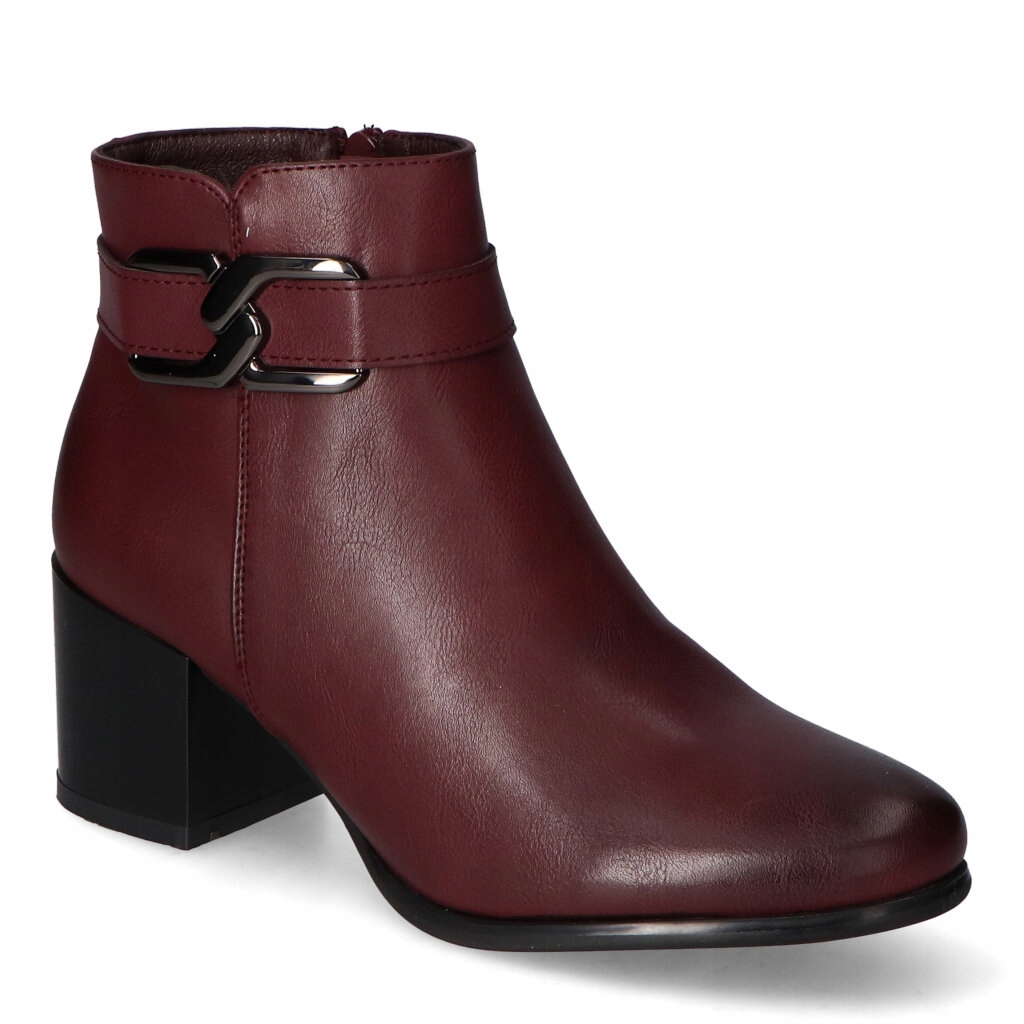 Botki Sergio Leone BT304 Bordowe PU 37