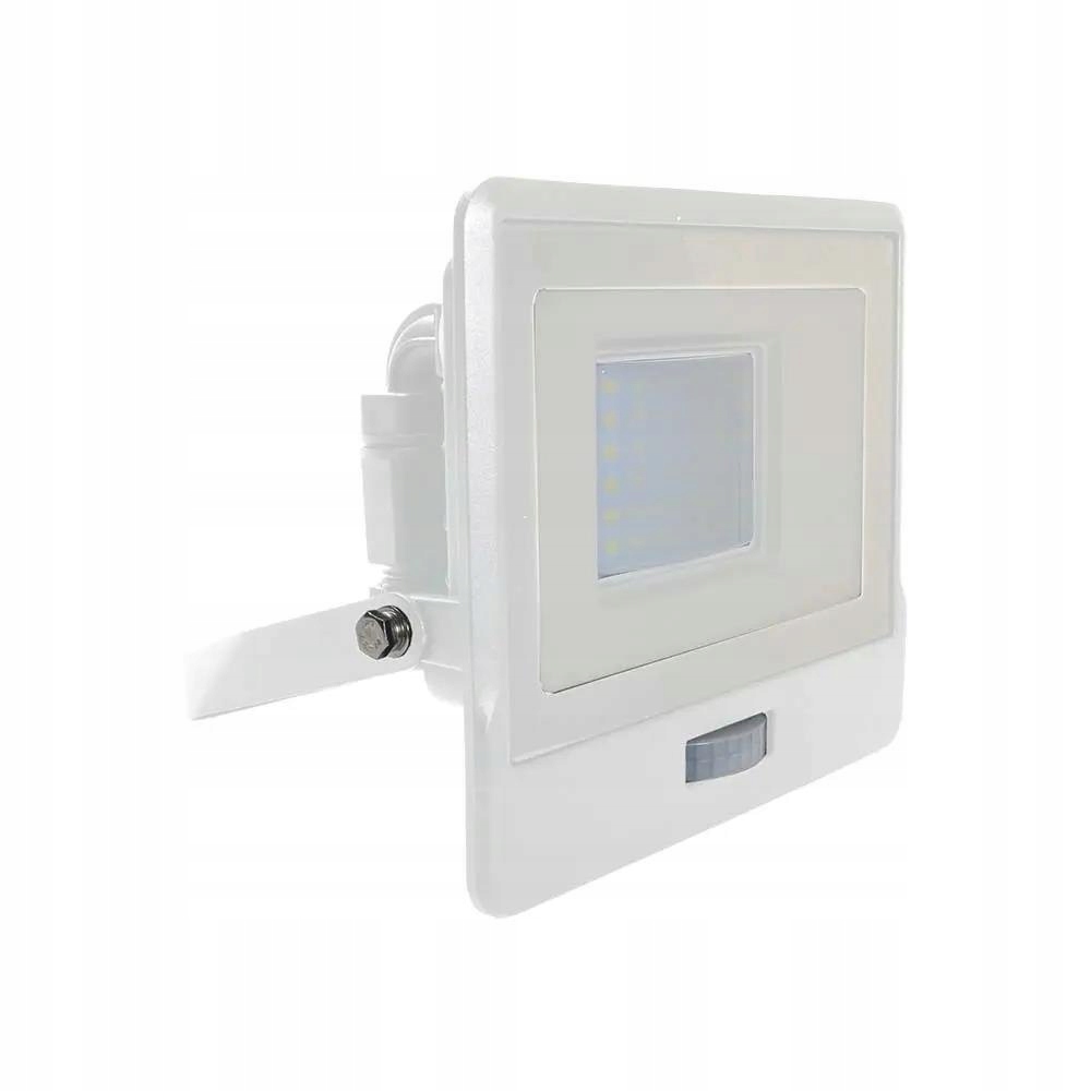 Projektor Led V-tac 30W Samsung Chip Czujnik Ruchu Biały Z Mufą VT-138S 650