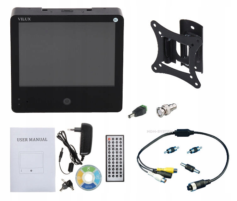 METALOWY MONITOR SAMOCHODOWY LCD 10 + MONITORING Marka Inna