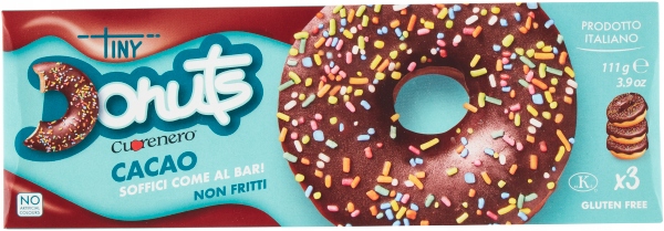 Levně 3x Tini koblihy cuorenero kakao 111g