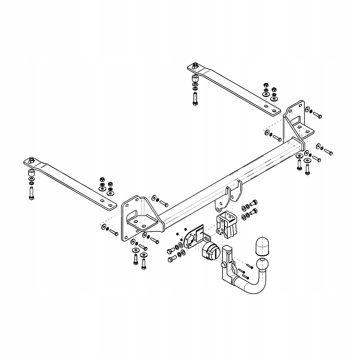 Hak holowniczy Wypinany do Honda Civic X 10 HTB 17-21 MODUŁ 13 PIN GRATIS Producent Steinhof