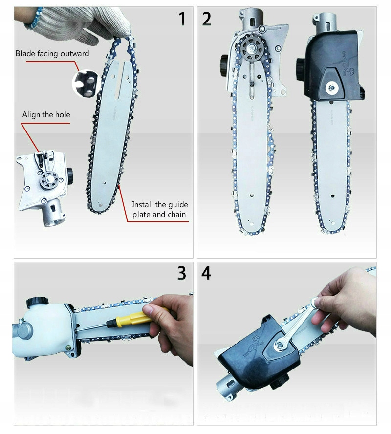 ADAPTER PRZYSTAWKA PIŁA DO KOSY ZESTAW 26/7 26mm 7 FREZÓW Typ przystawka