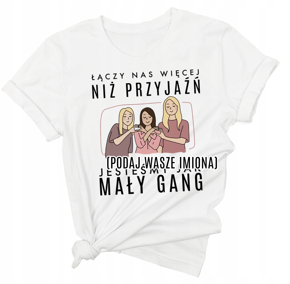 

Koszulka dla przyjaciółki Imię prezent urodziny Xs