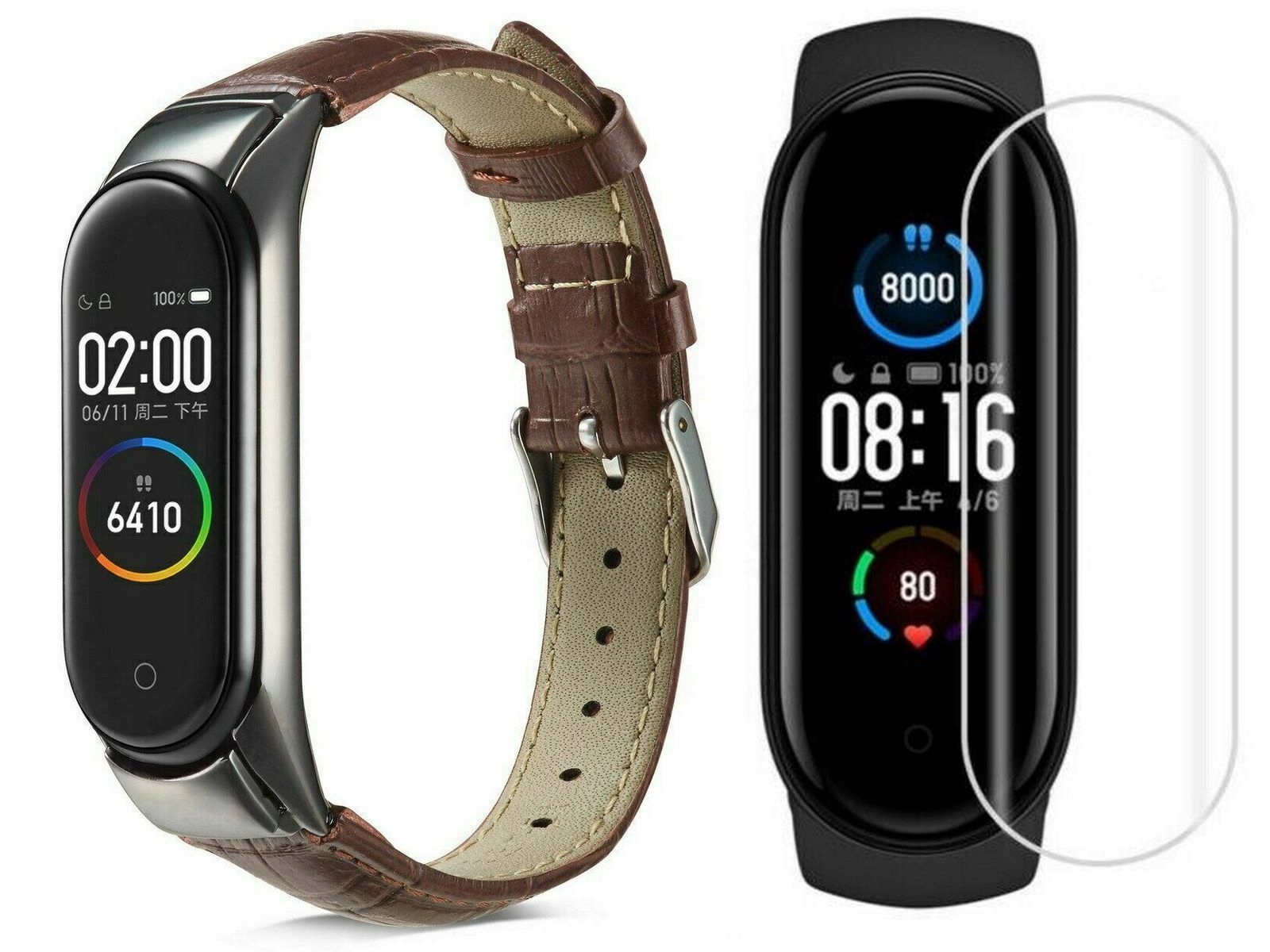 BRANSOLETA PASEK SKÓRZANY DO XIAOMI MI BAND 5