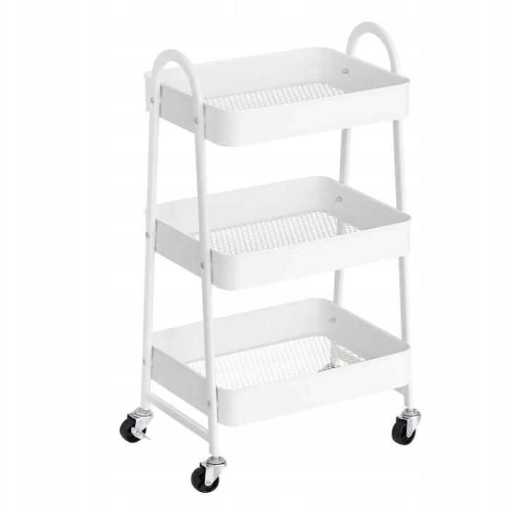 Mobilní Vozík Na Kolečkách Se 3 Úrovněmi, Koupelnový Regál Do Kuchyně